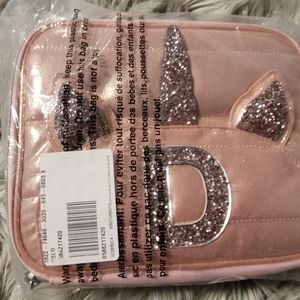 Justice Lunch Tote Letter D